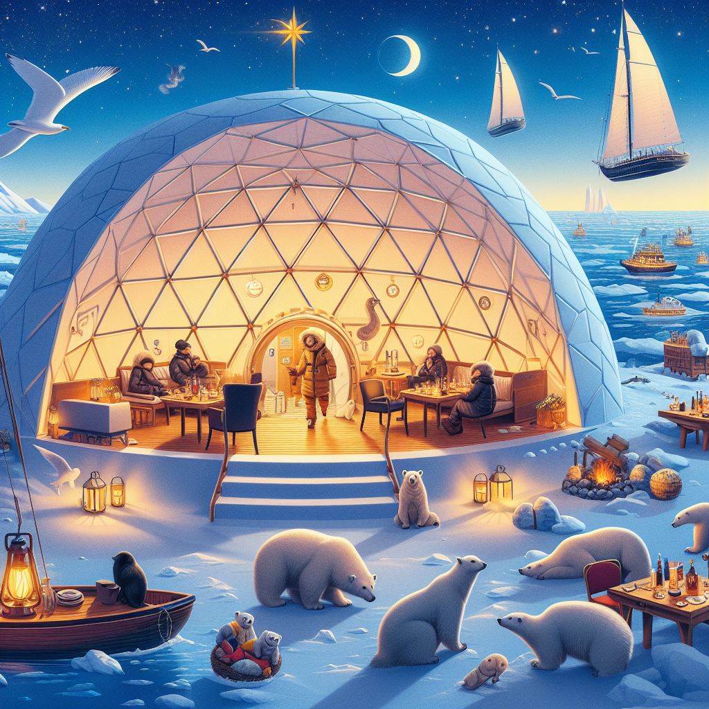 Restaurant in a Dome Tent